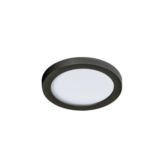 SLIM 9 ROUND 3000K IP44 BLACK