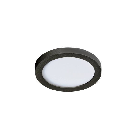 SLIM 9 ROUND 3000K IP44 BLACK