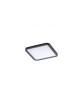 SLIM 15 SQUARE 3000K IP44 BLACK