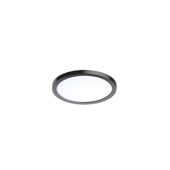 SLIM 15 ROUND 3000K IP44 BLACK