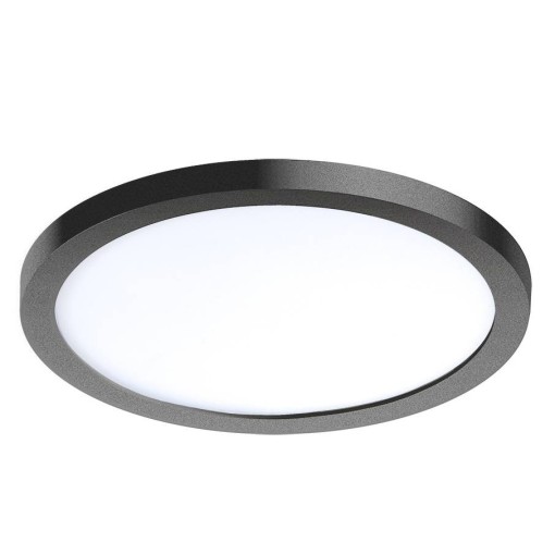 SLIM 15 ROUND 3000K IP44 BLACK