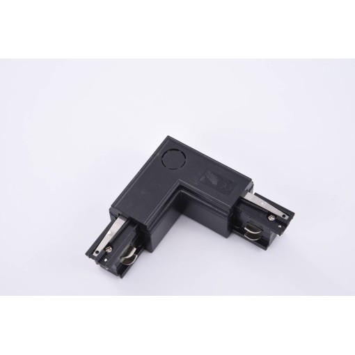 TRACK 3LINE L CONNECTOR BLACK