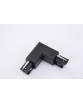 TRACK 3LINE L CONNECTOR BLACK