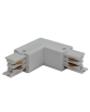 TRACK 3LINE L CONNECTOR WHITE