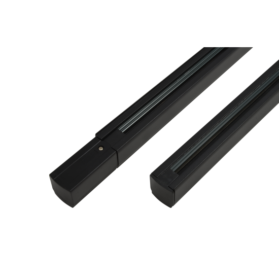 TRACK 3LINE SET 1M + END POWER + END CAP BLACK