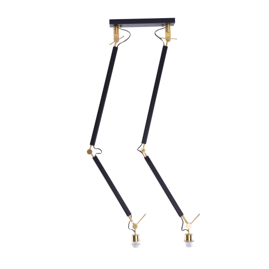 ZYTA 2S PENDANT LAMPBODY BK/GO