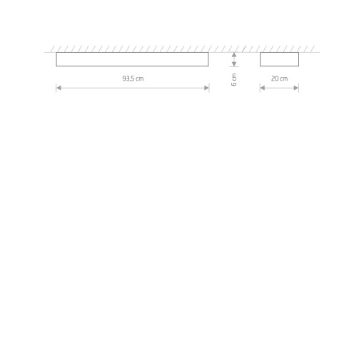 SOFT CEILING LED 90X20