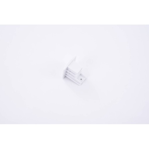 TRACK 3LINE END CAP WH