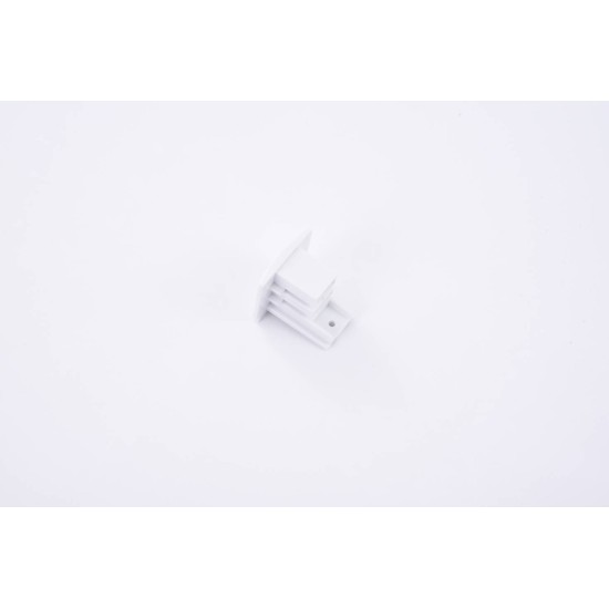 TRACK 3LINE END CAP WH
