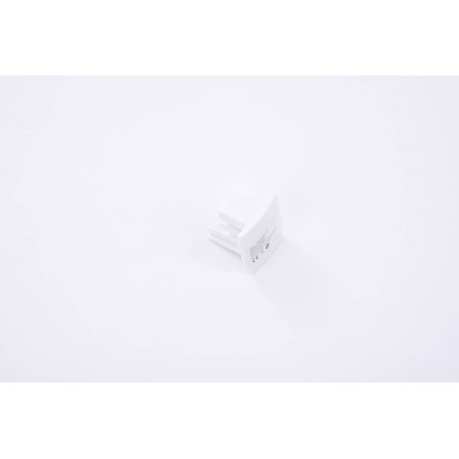 TRACK 3LINE END CAP WH