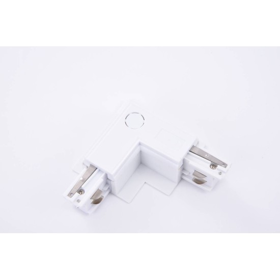 TRACK 3LINE L CONNECTOR RIGHT GIPS WH