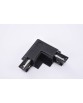 TRACK 3LINE L CONNECTOR RIGHT GIPS BK