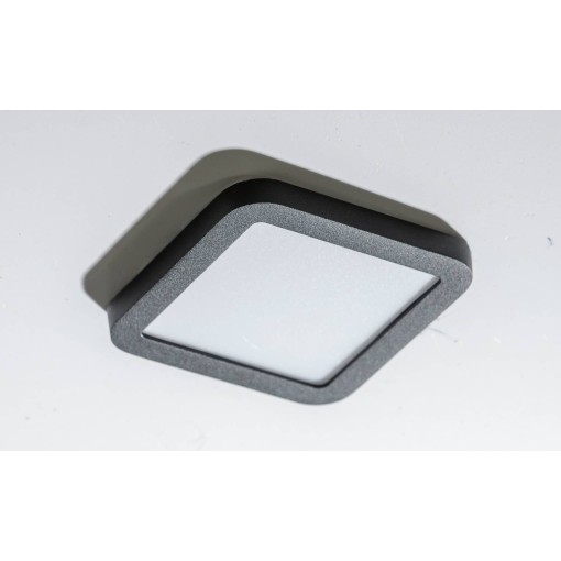 SLIM 9 SQUARE 4000K IP44 BLACK