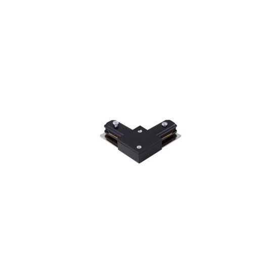 TRACK 1LINE L CONNECTOR BK