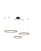 HALO PENDANT 100+80+60 CCT BK + REMOTE CONTROL