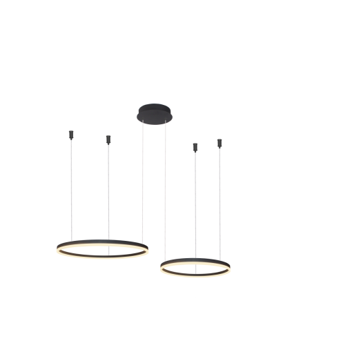 HALO PENDANT 80+60 CCT BK +...