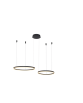 HALO PENDANT 80+60 CCT BK + REMOTE CONTROL