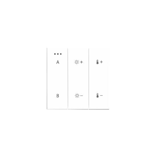 SWITCH PANEL REMOTE CONTROL 2-GROUP BLUETOOTH WH