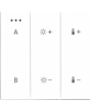 SWITCH PANEL REMOTE CONTROL 2-GROUP BLUETOOTH WH