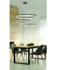 HALO PENDANT 120+100+80 CCT BK + REMOTE CONTROL