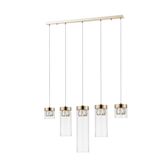 P0389-05E-F7AC GEM LAMPA WISZĄCA ZŁOTA/GOLD