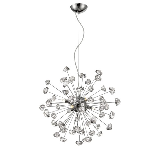 P0539-06A-F4AC STAR LAMPA WISZĄCA CHROME