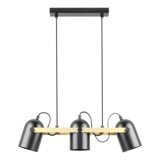 A8163-3A FATI LAMPA WISZĄCA CZARNY MAT-ZŁOTY/MATT BLACK-GOLDEN