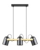 A8163-3A FATI LAMPA WISZĄCA CZARNY MAT-ZŁOTY/MATT BLACK-GOLDEN