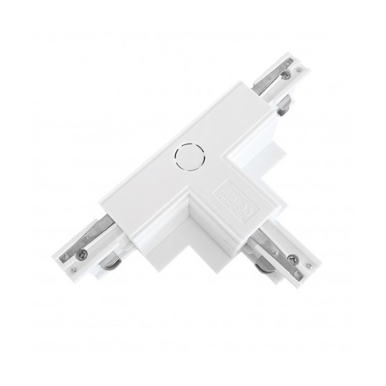 TRACK 3LINE T CONNECTOR LEFT GIPS WH
