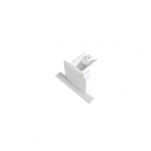 TRACK 3LINE END CAP GIPS WH
