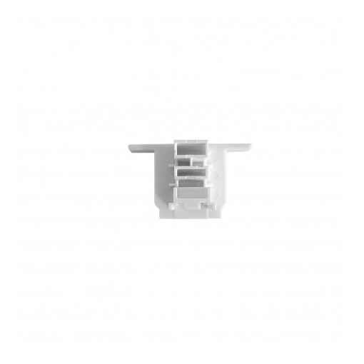 TRACK 3LINE END CAP GIPS WH