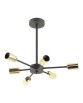 A8100-6 MANDI LAMPA SUFITOWA CZARNY-ZŁOTY/BLACK-GOLDEN