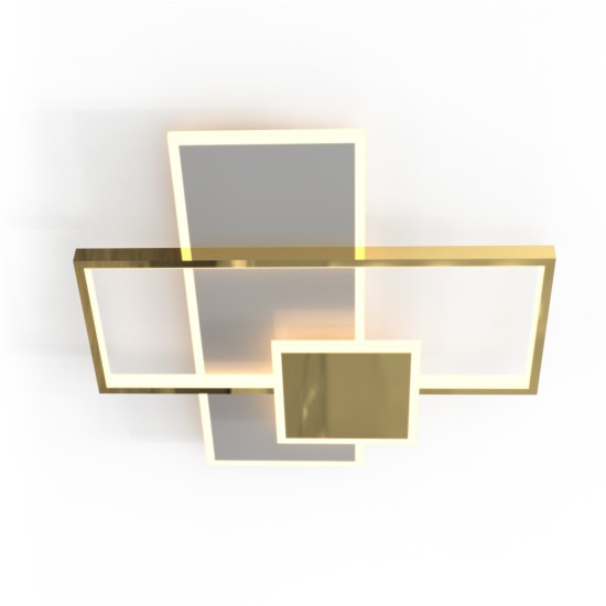 SALO LAMPA SUFITOWA ZŁOTA–CHROM ZUMALINE