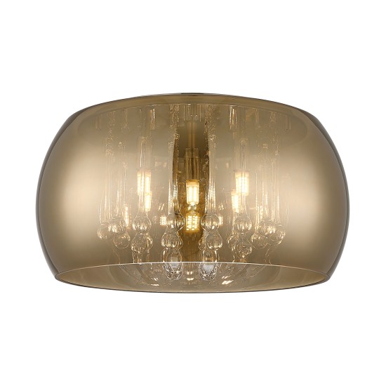 CRYSTAL LAMPA SUFITOWA DO SYPIALNI ZŁOTA ZUMALINE