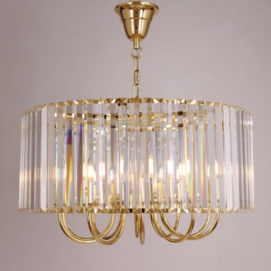PARIS LAMPA WISZĄCA DO SALONU ZŁOTA ZUMALINE