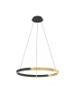 LINOS LAMPA WISZĄCA DO SALONU CZARNO-ZŁOTA ZUMALINE