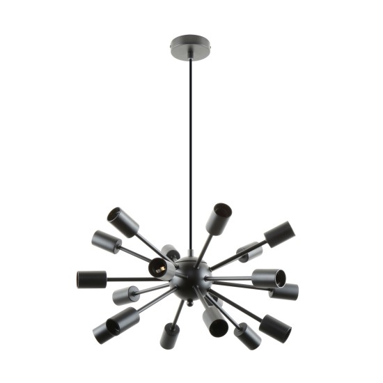 MANDI LAMPA WISZĄCA NAD STÓŁ CZARNY MAT ZUMALINE