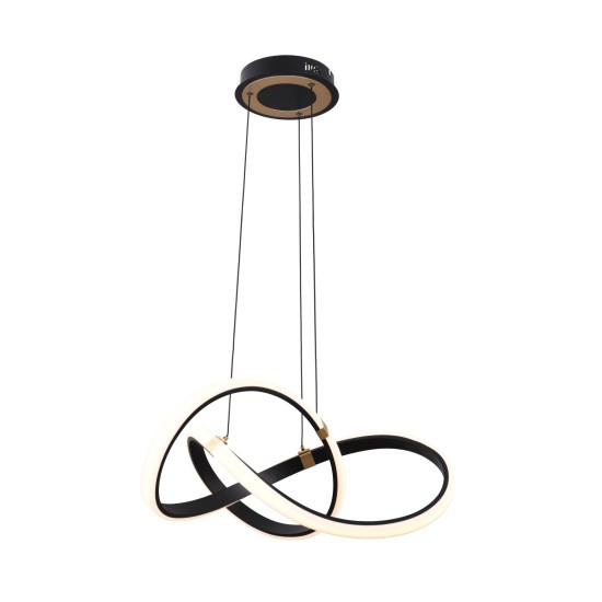 INDIGO LAMPA WISZĄCA NAD STÓŁ CZARNO-ZŁOTA ZUMALINE