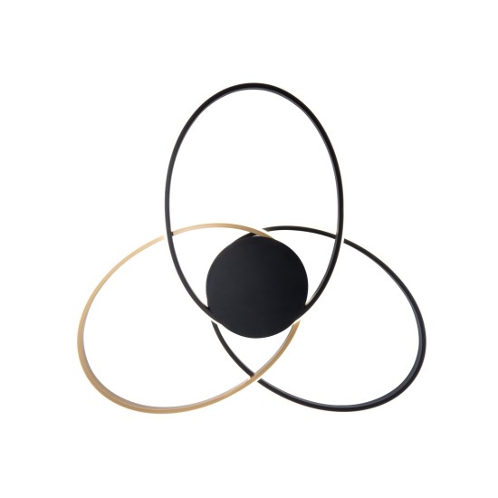 BOLD LAMPA SUFITOWA DO SALONU CZARNO-ZŁOTA ZUMALINE