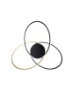BOLD LAMPA SUFITOWA  DO SALONU CZARNO-ZŁOTA ZUMALINE