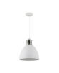MENSA MINIMALISTYCZNA LAMPA WISZĄCA NAD STÓŁ BIAŁA+CHROM ZUMALINE