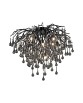 LAMPA SUFITOWA DO SALONU ICICLE CZARNA ZUMALINE