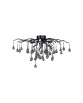 LAMPA SUFITOWA DO SALONU ICICLE CZARNA ZUMALINE