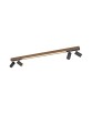 6121-79 CEILING LIGHT, NATURAL WOOD