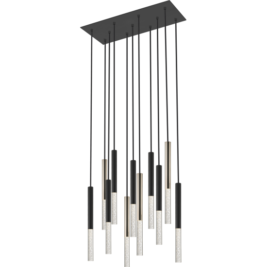 ONE LAMPA WISZĄCA NAD STÓŁ CZARNY MAT+ZŁOTA ZUMALINE