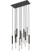 ONE LAMPA WISZĄCA NAD STÓŁ CZARNY MAT+ZŁOTA ZUMALINE