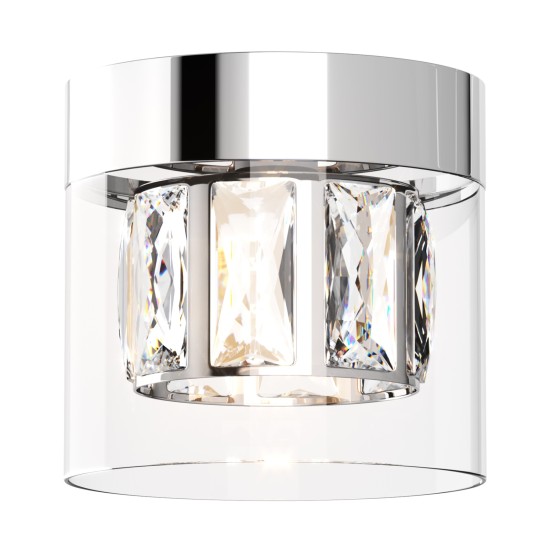 GEM LAMPA SUFITOWA DO SYPIALNI CHROME ZUMALINE