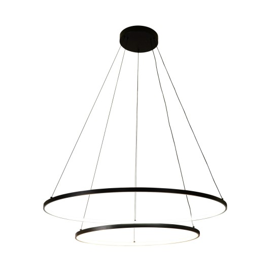 HORIK LAMPA WISZĄCA DO SALONU CZARNA ZUMALINE