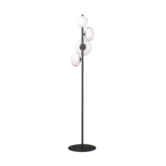 OMI LAMPA PODŁOGOWA DO SALONU CZARNY ZUMALINE