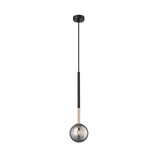 ARCTURUS LAMPA WISZĄCA DO SALONU CZARNO-ZŁOTA ZUMALINE